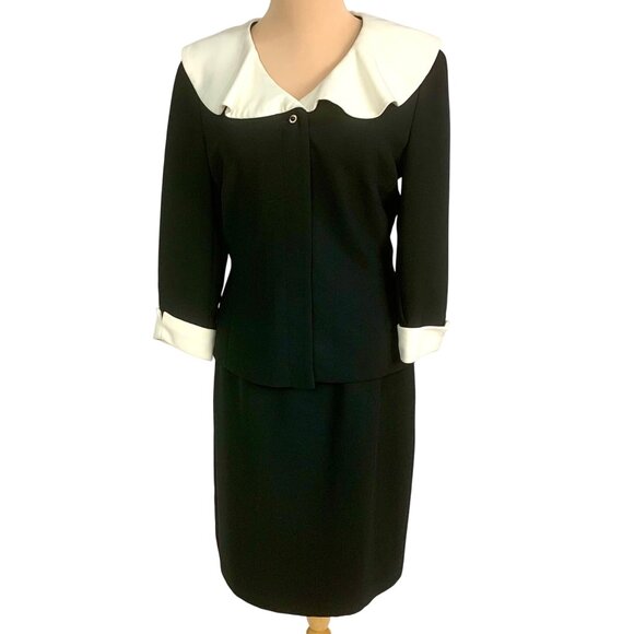 Wednesday Addams Special Occasion Black 2-PC Skirt Suit Size 8 Cosplay Business - Picture 1 of 10